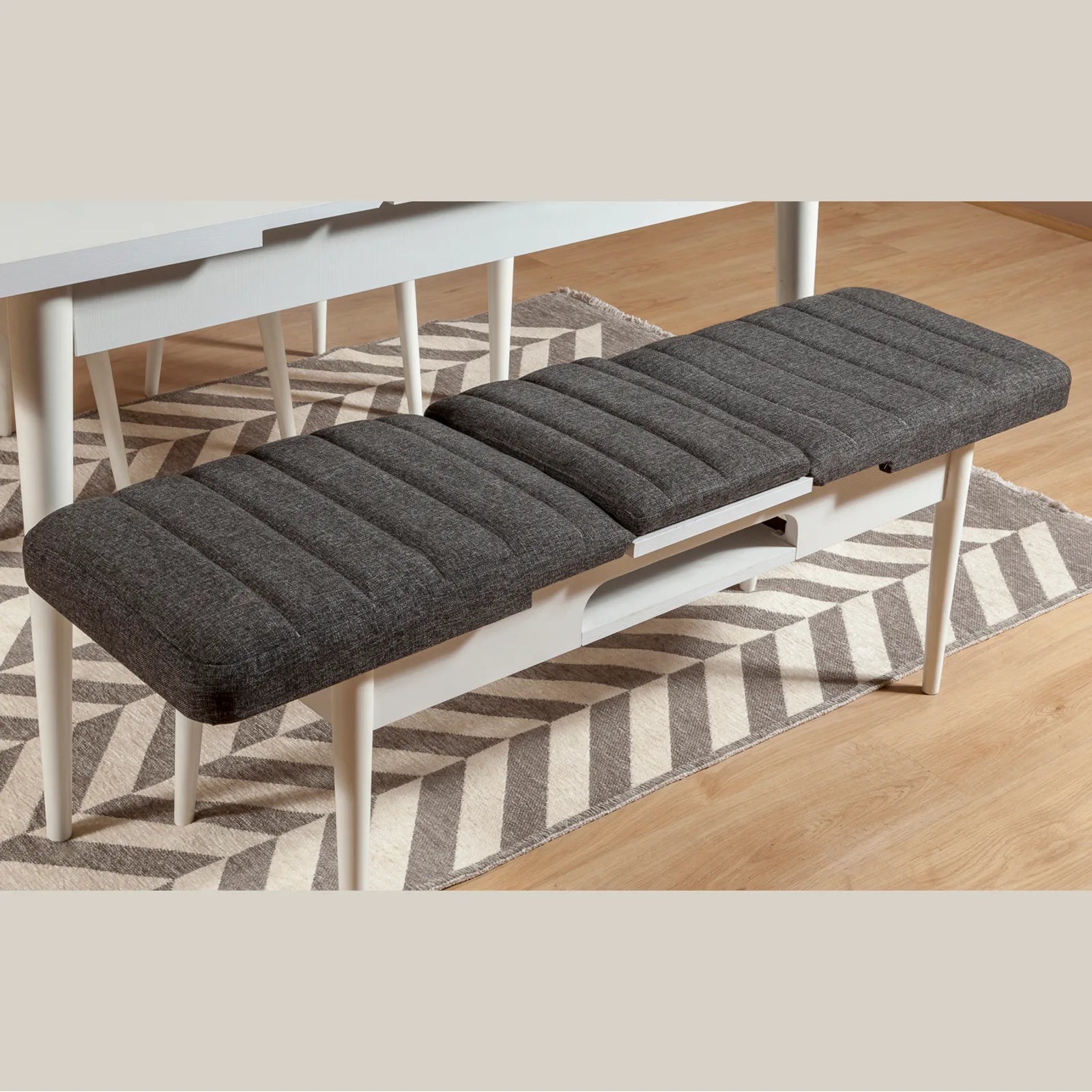 Sembol Bench Beyaz Antrasit görsel 3