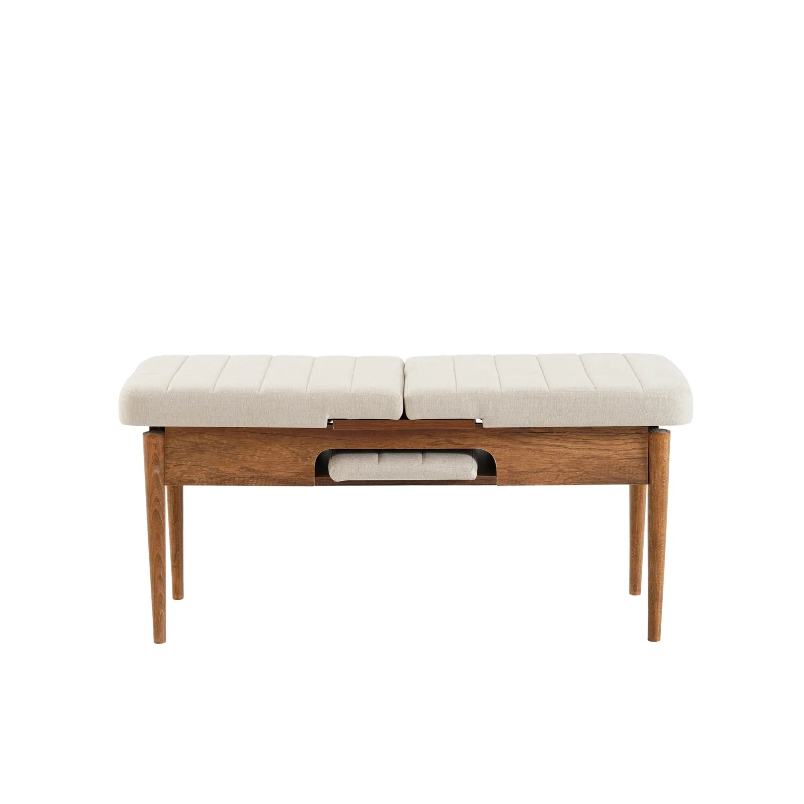 Sembol Bench Ceviz Krem görsel 2