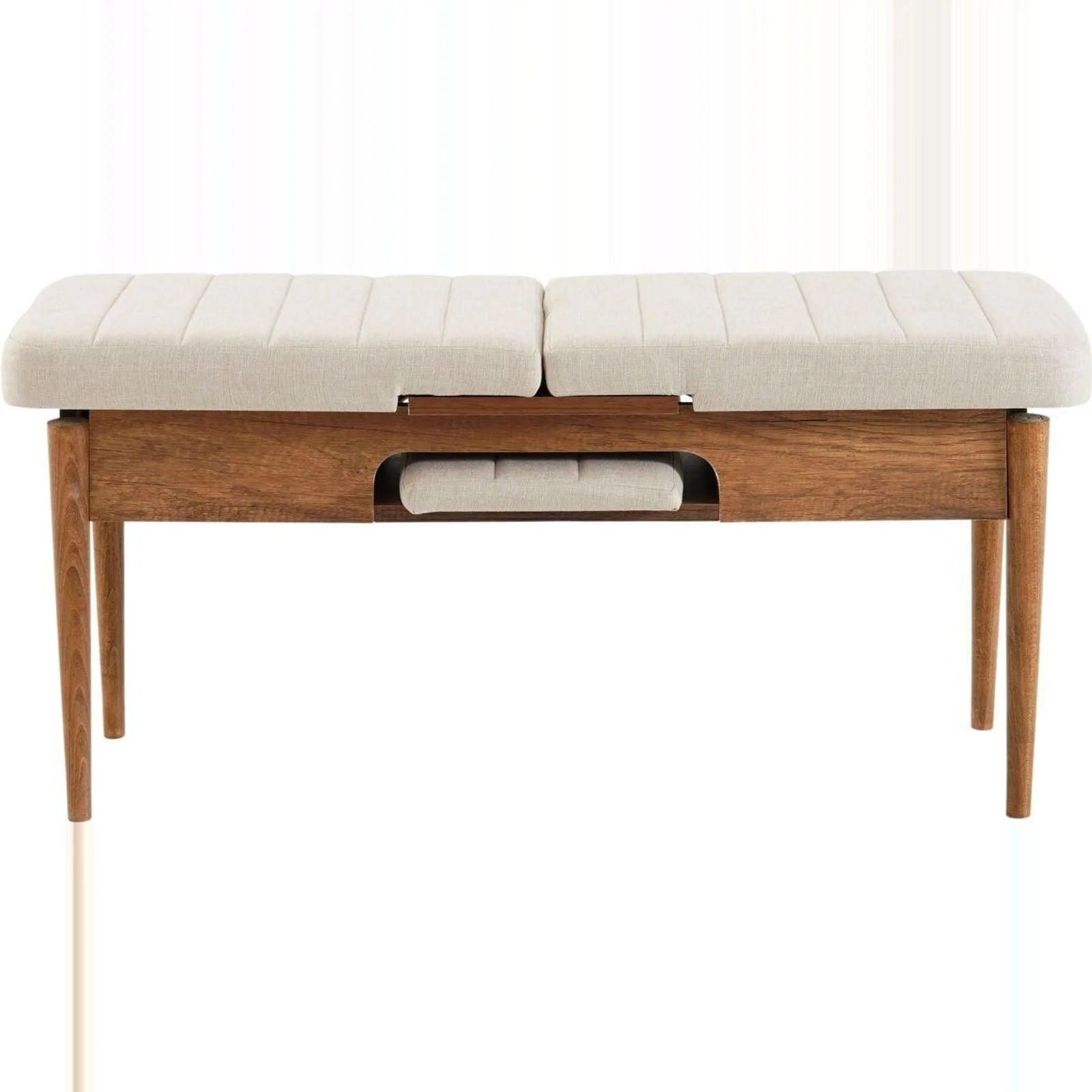Sembol Bench Ceviz Krem görsel 7